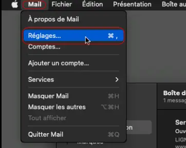 Comment configurer Mail de Mac ?