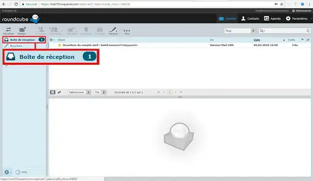 Utiliser le webmail roundcube pour gérer son adresse email facilement