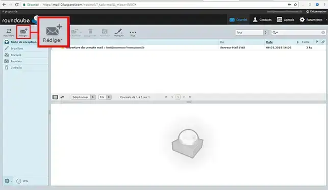 Utiliser le webmail roundcube pour gérer son adresse email facilement