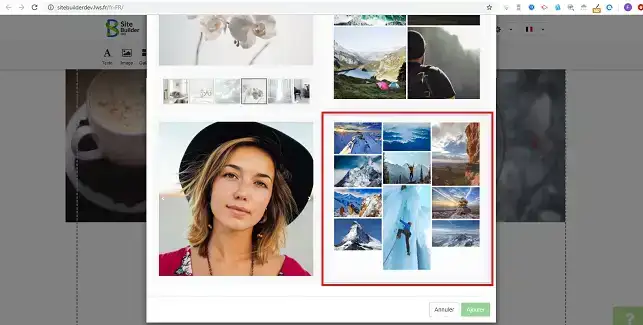 Comment insérer une galerie d'images sur SiteBuilder Pro ?